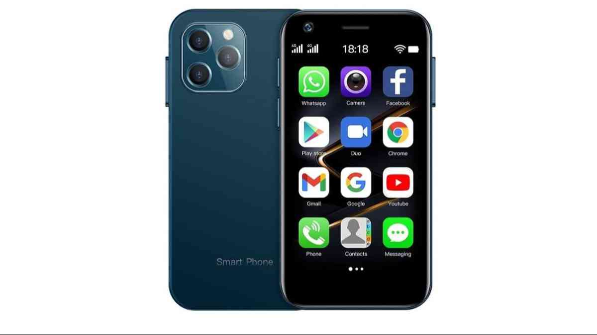 おもちゃみたい！カードサイズの極小3.0インチBLK「ミニスマホ